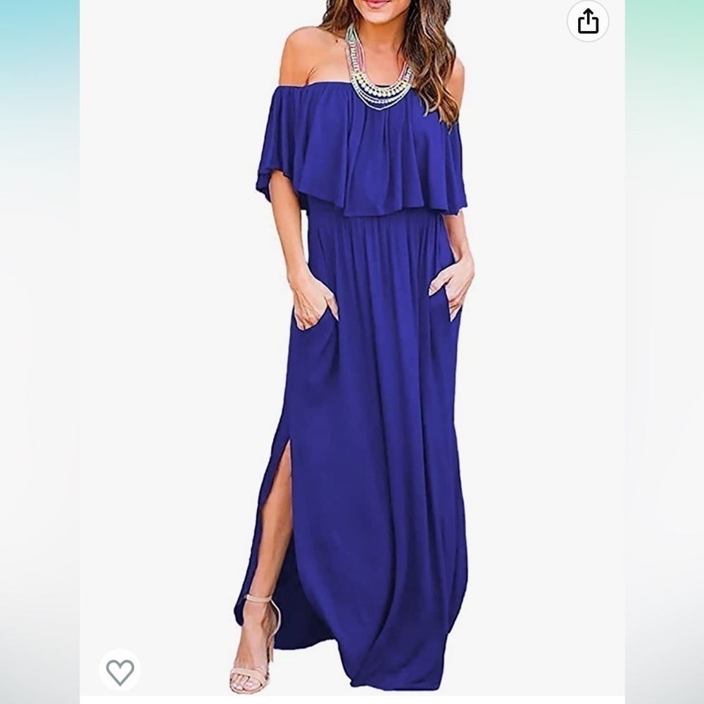 Lil Better maxi off the shoulder dress XL